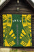 Society Islands Premium Quilt - Society Islands Flag Polynesian Yellow Tattoo - Polynesian Pride