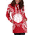 Northern Mariana Islands Polynesian Hoodie Dress Map Red White - Polynesian Pride