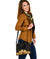 Personalised - Hawaii Royal Hibiscus Polynesian Tribal Shoulder Handbag Gold AH - Polynesian Pride