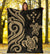 Kosrae Micronesian Premium Blanket - Gold Tentacle Turtle - Polynesian Pride