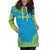 Tuvalu Women's Hoodie Dress - Polynesian Flag Chief - Polynesian Pride