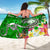 Fiji Custom Personalised Sarong - Turtle Plumeria (Green) - Polynesian Pride