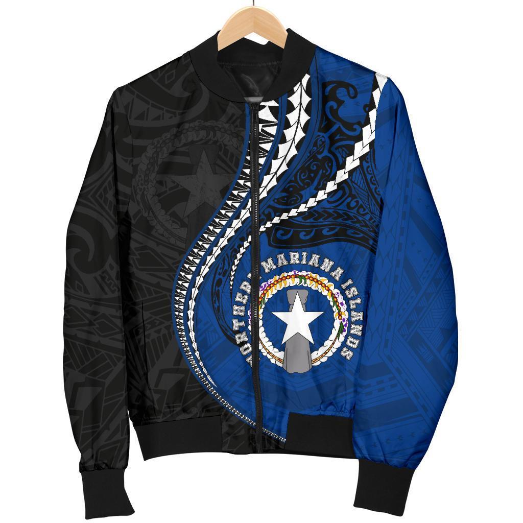 Northern Mariana Islands Men's Bomber Jacket Kanaloa Tatau Gen MP - Polynesian Pride
