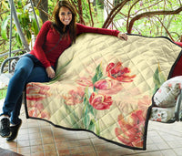 Beautiful Flower Premium Quilt - Polynesian Pride