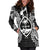 Guam Polynesian Hoodie Dress Map Black - Polynesian Pride