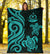 Vanuatu Premium Blanket - Turquoise Tentacle Turtle - Polynesian Pride