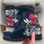 Hawaii Leather Boots - Polynesian Hibiscus with Summer Vibes - Polynesian Pride