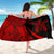 Turtle Hibiscus Polynesian Sarong Red - Circle Style - Polynesian Pride