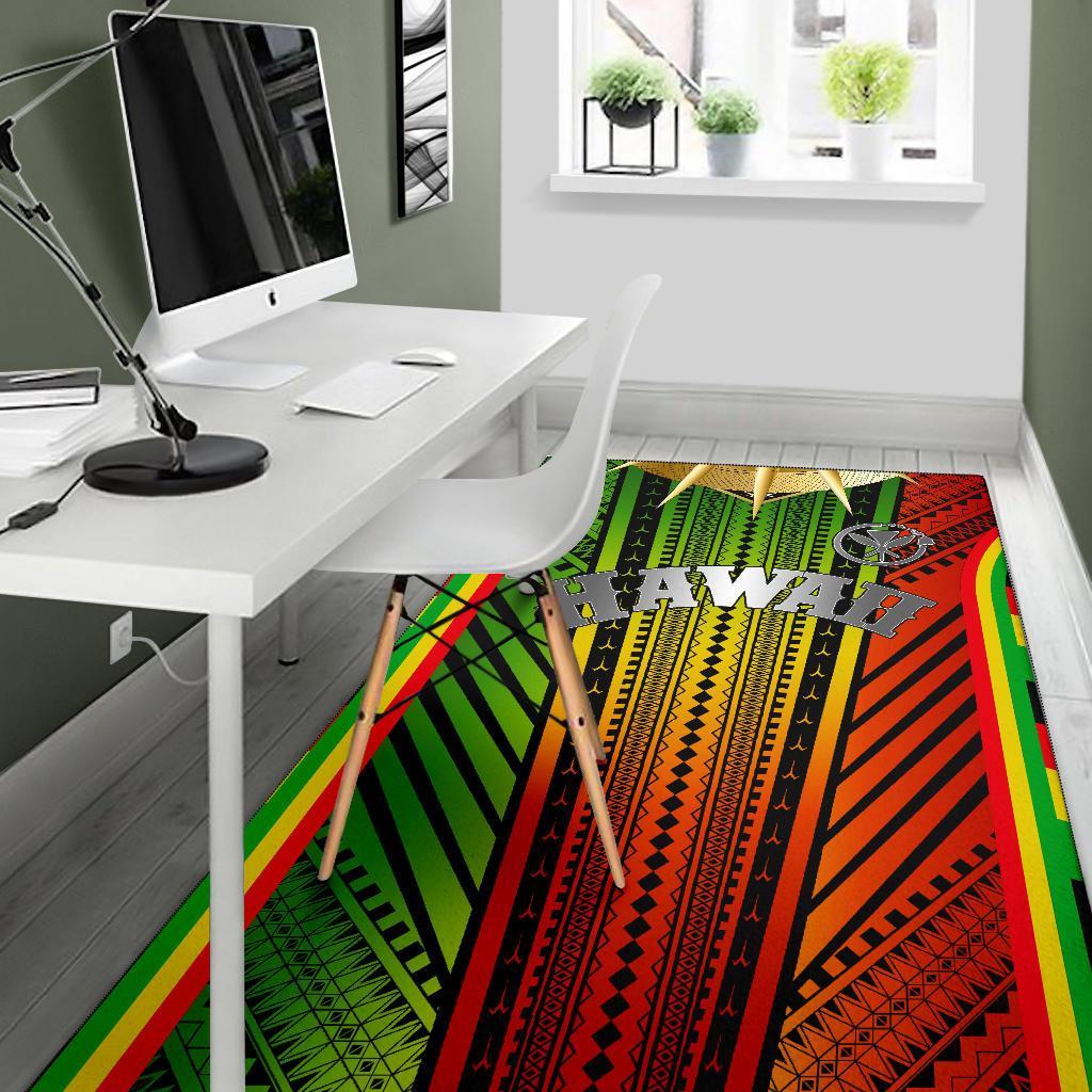 Hawaii Polynesian Area Rug - Tribal Ornamental - Polynesian Pride