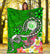 Hawaii Polynesian Premium Blankets - Hawaii Seal With Turtle Plumeria (Green) - Polynesian Pride