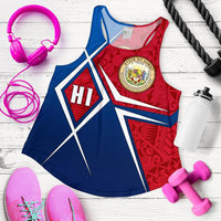 Polynesian Hawaii Women's Racerback Tank - Hawaii Seal Blue - Polynesian Pride