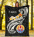 Tahiti Premium Blanket - Tahiti Seal Polynesian Patterns Plumeria (Black) - Polynesian Pride