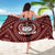 Samoa Personalised Sarong - Samoa Seal In Polynesian Tattoo Style (Red) - Polynesian Pride