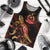 Vanuatu Men Tank Top - Turtle With Blooming Hibiscus Gold Gold - Polynesian Pride