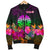 Tahiti Personalised Men's Bomber Jacket - Summer Hibiscus - Polynesian Pride