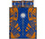 Marshall Islands Quilt Bed Set - Marshall Islands Seal & Polynesian Orange Tattoo Style Orange - Polynesian Pride