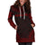 Nauru Women's Hoodie Dress - Polynesian Red Chief - Polynesian Pride