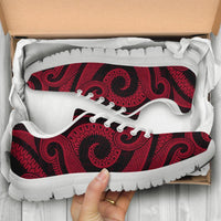 Tahiti Polynesian Sneakers - Red Tentacle Turtle - Polynesian Pride