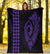 Hawaii Kakau Makau Fish Hook Polynesian Premium Blanket - Purple - Polynesian Pride