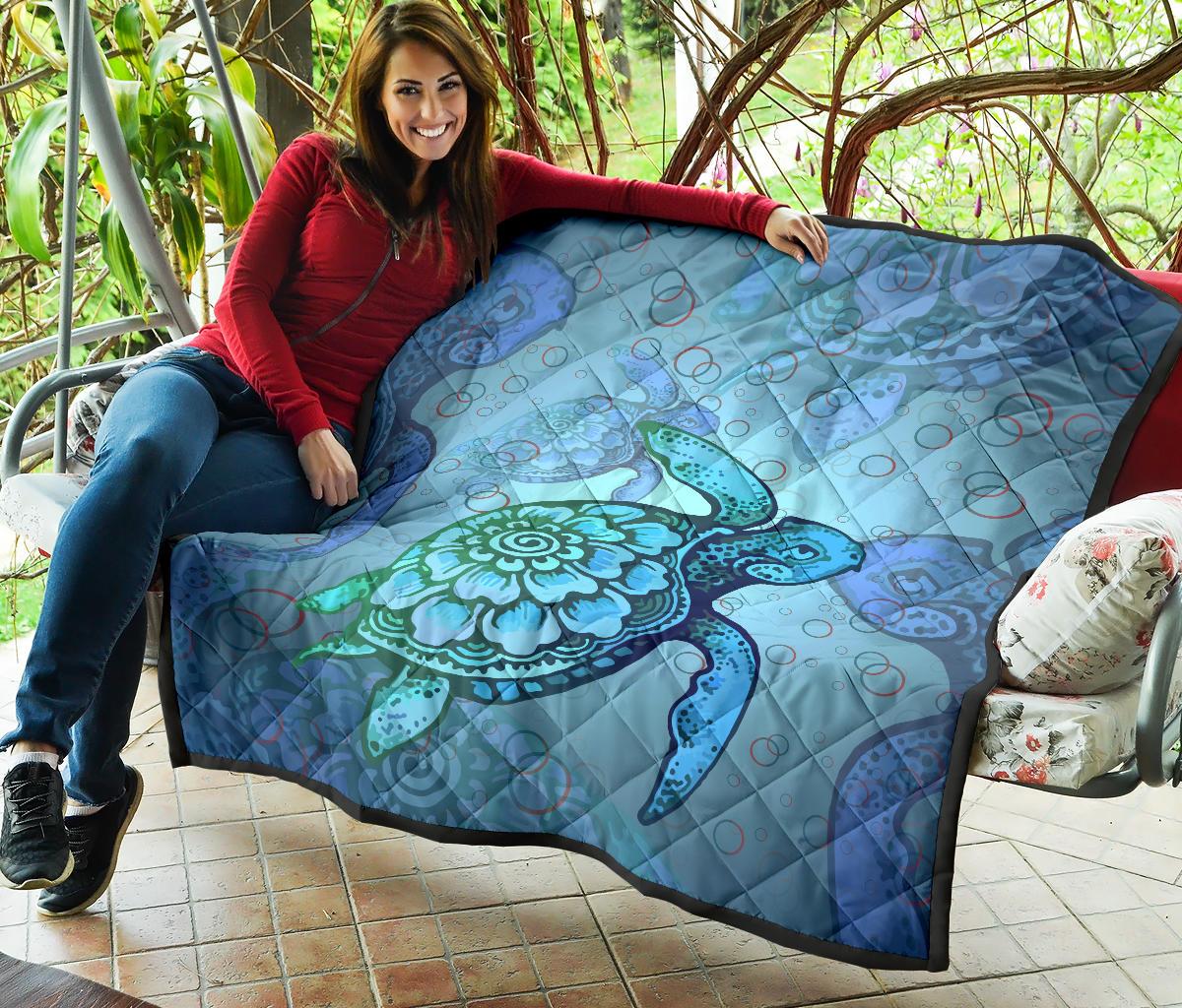 Turtle Beauty Premium Quilt - Polynesian Pride