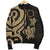 Cook Islands Men's Bomber Jaket - Gold Tentacle Turtle - Polynesian Pride