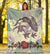 Hawaii Turtle Shark Hibiscus Premium Blanket - Beige - LH Style - Polynesian Pride