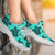 Polynesian Turtle Palm And Sea Pebbles Turquoise Chunky Sneakers - Polynesian Pride