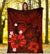 Hawaii Turtle Poly Tribal Red Premium Blanket - Polynesian Pride