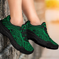 Polynesian Hawaiian Style Tribal Tattoo Green Chunky Sneakers - Polynesian Pride