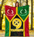 Vanuatu Polynesian Premium Blanket - Vanuatu Flag and Coat Of Arms - Polynesian Pride