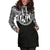 Tonga Women Hoodie Dress - Tonga Coat Of Arms Polynesian Black Color - Polynesian Pride