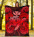 Hawaii Turtle Wave Polynesian Premium Blanket - Hey Style Red - Polynesian Pride