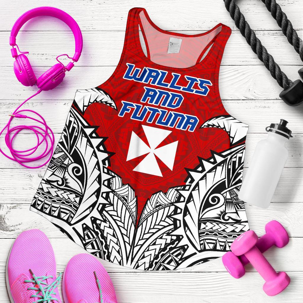 Wallis And Futuna Premium Racerback Tank A7 - Polynesian Pride