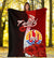 Tahiti Polynesian Premium Blanket - Coat Of Arm With Hibiscus - Polynesian Pride