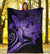 Hawaii Turtle Hibiscus Polynesian Vintage Premium Blanket - Purple - Polynesian Pride