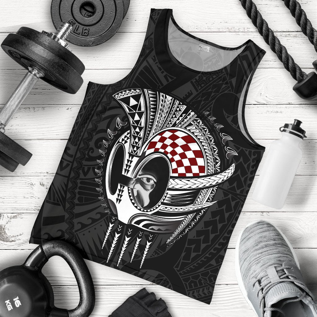 Hawaii Polynesian Warrior Mask 's Tank Top - AH - Toon Style - Polynesian Pride