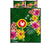 American Samoa Quilt Bed Set - Manu'atele Hibiscus Flag - Polynesian Pride