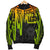 Tahiti Men's Bomber Jacket - Tahiti Seal In Heartbeat Patterns Style (Reggae) - Polynesian Pride