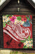 Tonga Polynesian Premium Quilt - Summer Plumeria (Red) - Polynesian Pride