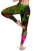 Chuuk Polynesian Women's Leggings - Hibiscus and Banana Leaves - Polynesian Pride