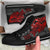 Guam Polynesian High Top Shoes - Red Turtle Flowing - Polynesian Pride