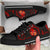 Tonga Polynesian Low Top Shoes - Red Plumeria - Polynesian Pride