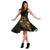 Polynesian Midi Dress - Gold Pineapple - Polynesian Pride