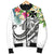 Wallis and Futuna Polynesian Men's Bomber Jacket - Summer Plumeria (White) - Polynesian Pride