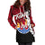 Tahiti Polynesian Hoodie Dress - Tribal Wave Tattoo Flag Style - Polynesian Pride