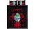 Guam Polynesian Quilt Bed Set Hibiscus Red - Polynesian Pride