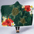 Hawaii Sea Turtle Hibiscus Plumeria Hooded Blanket Hooded Blanket - Polynesian Pride