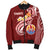 Tahiti Men's Bomber Jacket - Tahiti Seal Polynesian Patterns Plumeria - Polynesian Pride