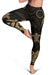 Cook Islands Women's Leggings - Gold Tentacle Turtle - Polynesian Pride