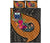 Samoa Quilt Bed Set - Polynesian Hook And Hibiscus (Nude) - Polynesian Pride